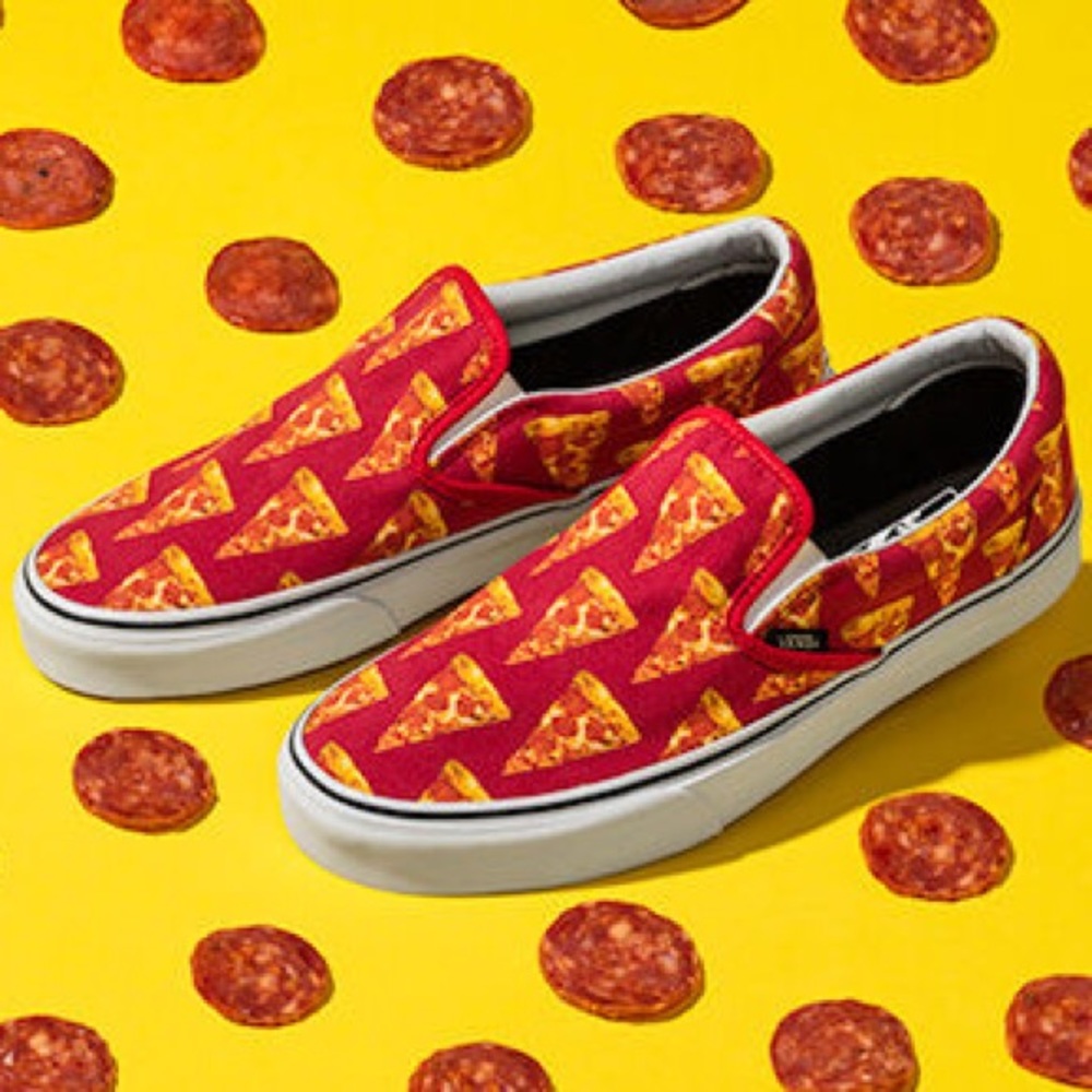 Vans Late Night Slip-on Mars Red Pizza